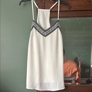 White Embroidered Women's Top